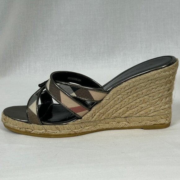 Burberry Canvas Espadrille Heels - Picture 7 of 10